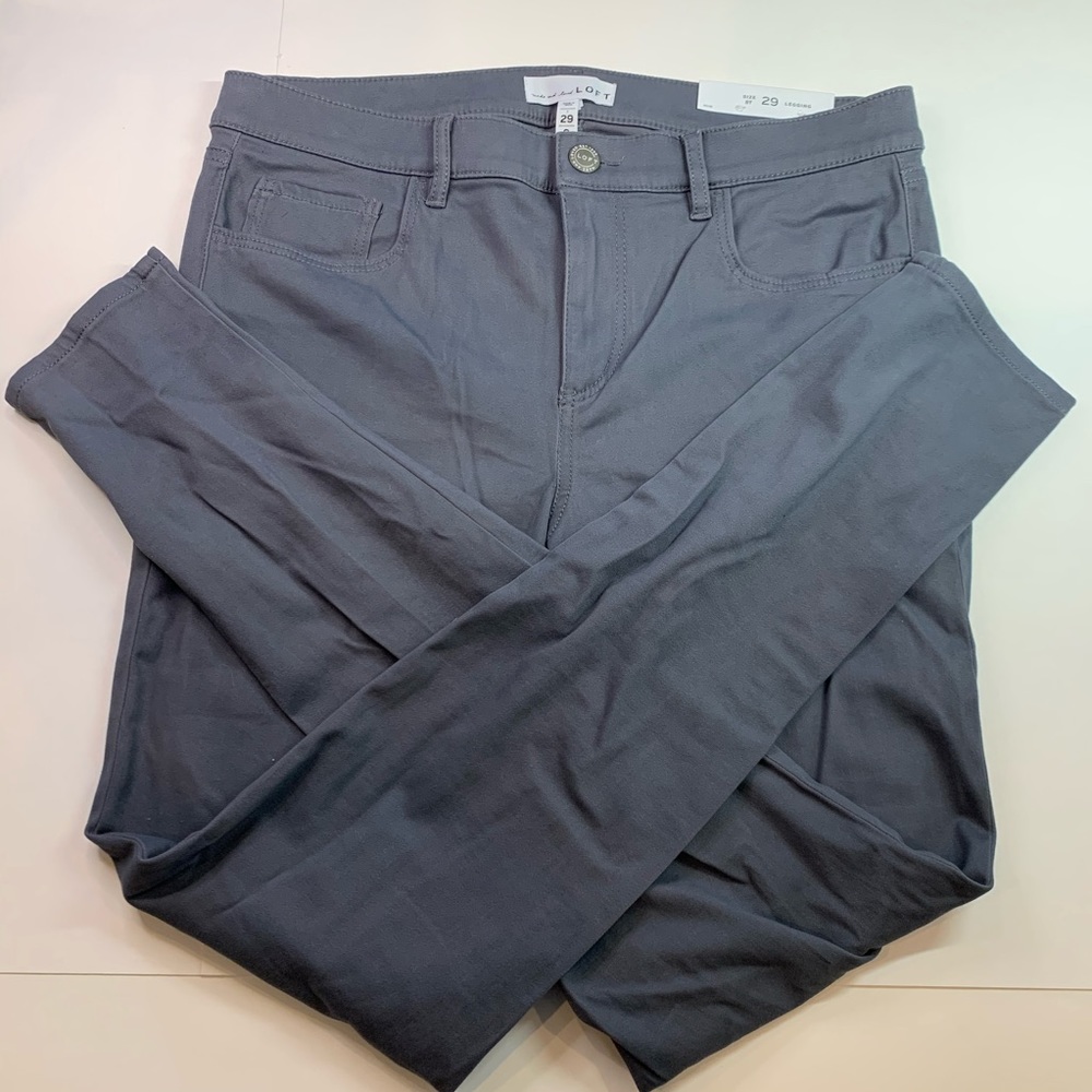 NWOT loft grey legging jeans